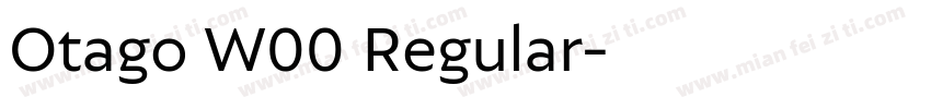 Otago W00 Regular字体转换